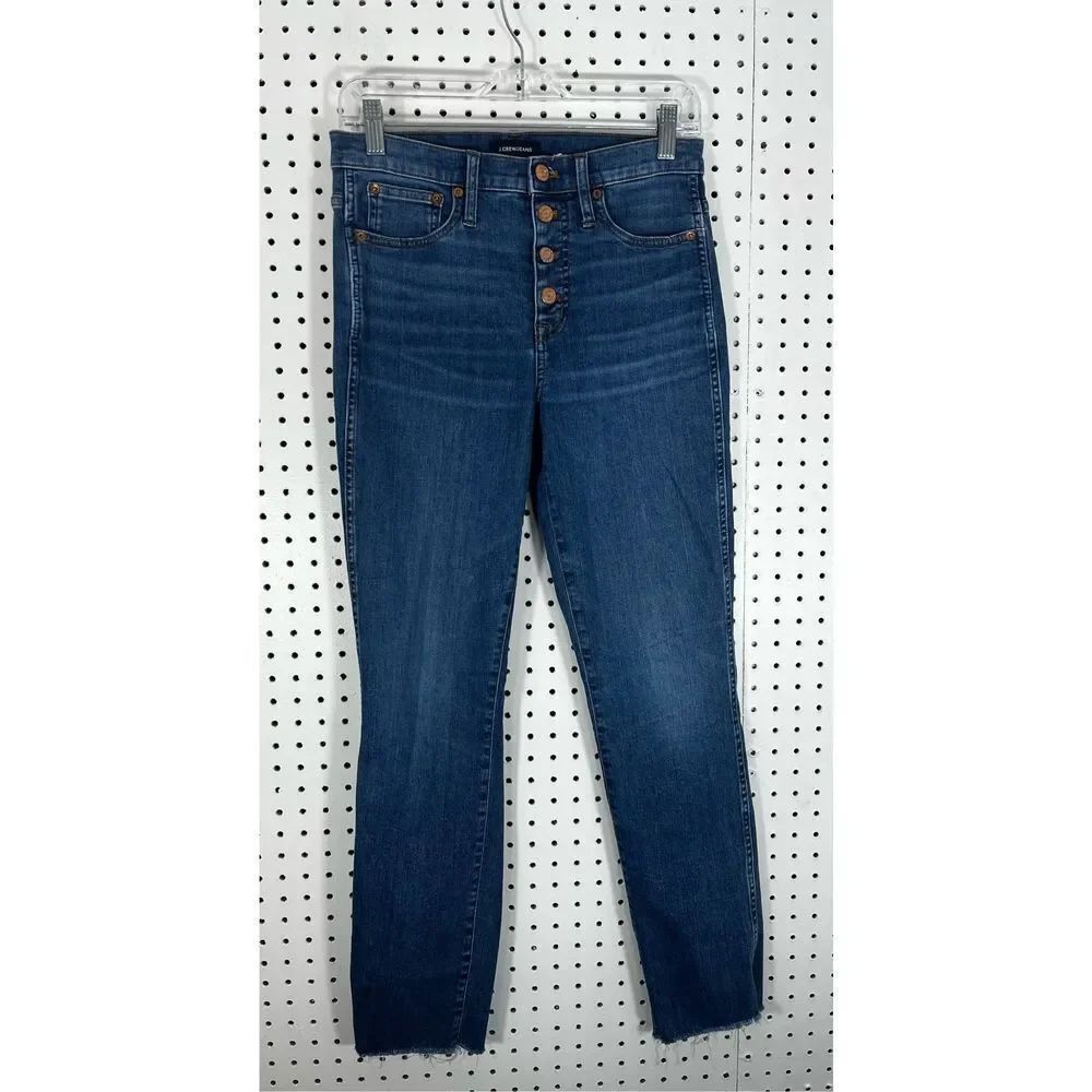 J.Crew high rise vintage straight denim jeans